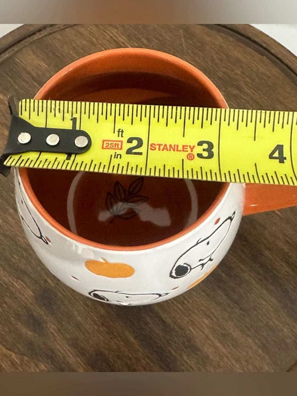 Peanuts Snoopy Fall Pumpkin Coffee Mug Gibson Homewares Orange White 14oz - Picture 6 of 6